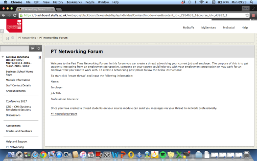 PT Networking Forum